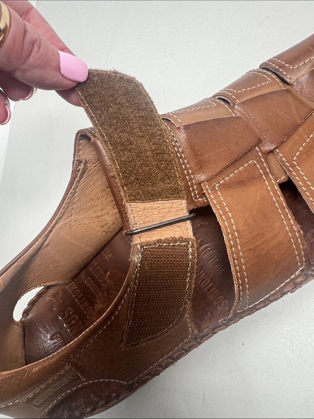 PIKOLINOS MEN'S SIZE 45 EQUALS 11 - 11.5 LEATHER SANDALS TARIFA
